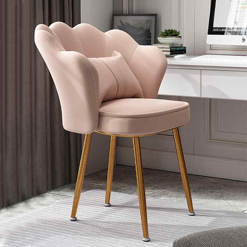 椅子 レディース チェア 北欧風 ベルベット ドレッサー 化粧 スツール 背もたれ付き メイク ネイル サ..