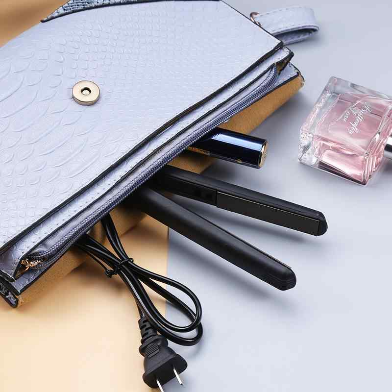 ヘアアイロン メンズ 男性用 ショートヘア ミニサイズ コテ ストレート 兼用 前髪 立ち上げ ニュアンス..