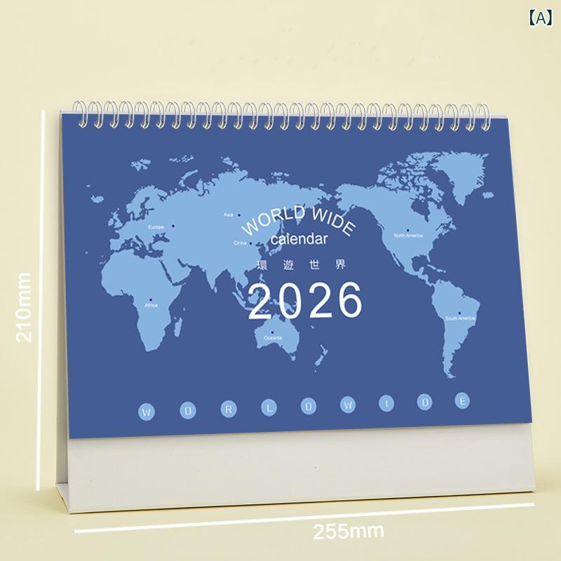 カレンダー 大判 香港 祝日入り 壁掛け 卓上 シンプル 地図 海 鯨 パンダ 熊