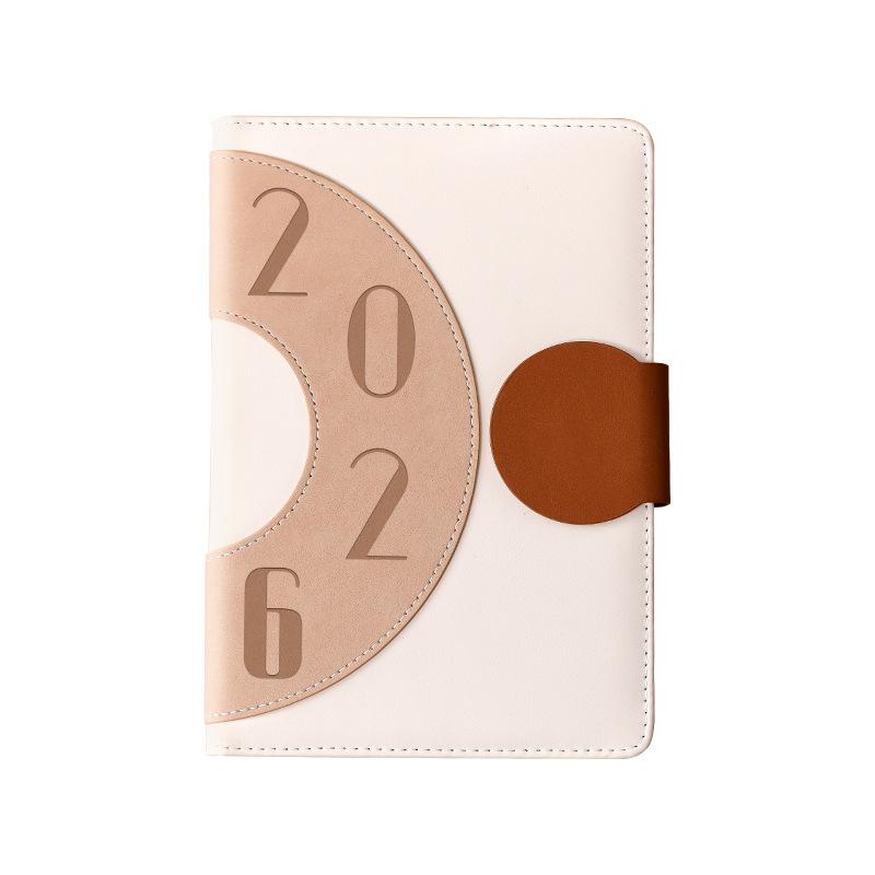 ノート 手帳 ビジネス オフィス スケジュール帳 象牙白 露营绿 デニムブルー 浓墨黒 100g本白紙