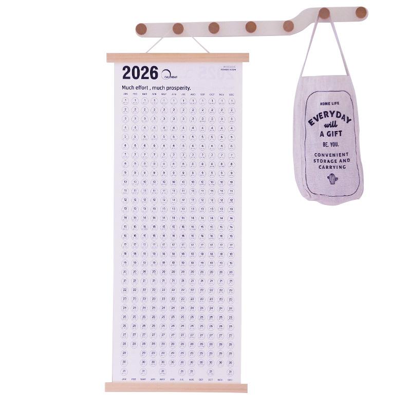 カレンダー 2025年 2026年 壁掛け 年間スケジュール 習慣トラッカー シンプル
