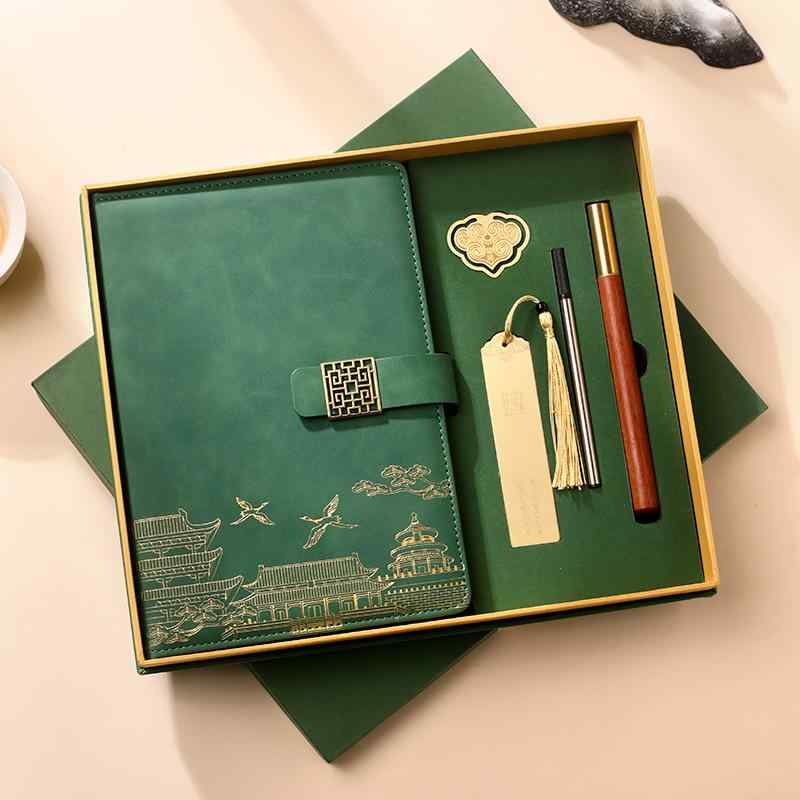 ノート 事務用品 記念品 ギフト 道林紙 ビジネス オフィス 無線綴じ 文具 ステーショナリー セット turquoise 雾霾blue 琥珀br...