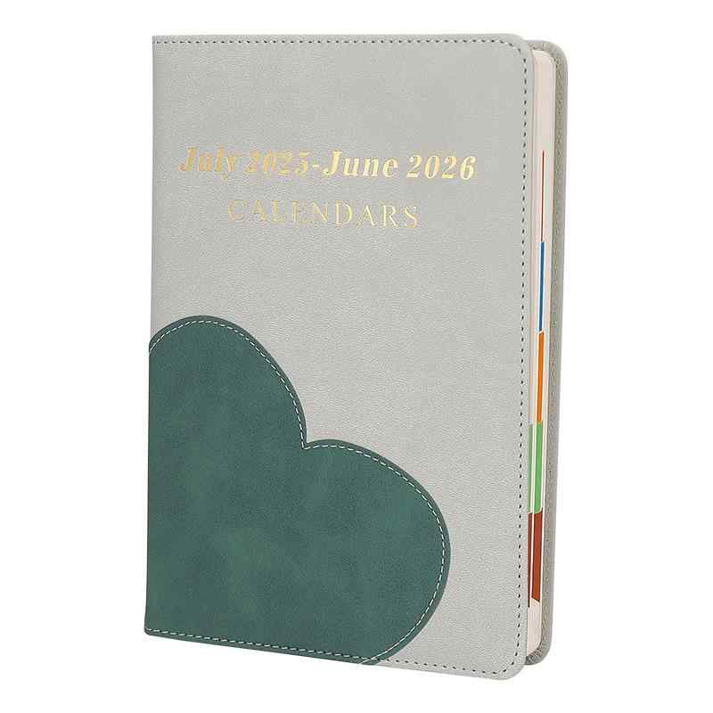 ノート ビジネス オフィス A5サイズ 道林紙 200ページ 浅ブルー 年号なし