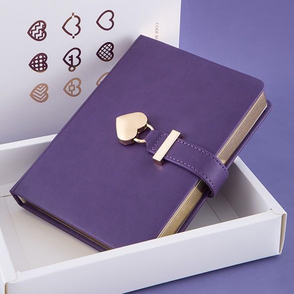 ノート レディース 手帳 スケジュール帳 備忘録 原木パルプ B6サイズ バラ色 紫色 かわいい 韓国風 日..