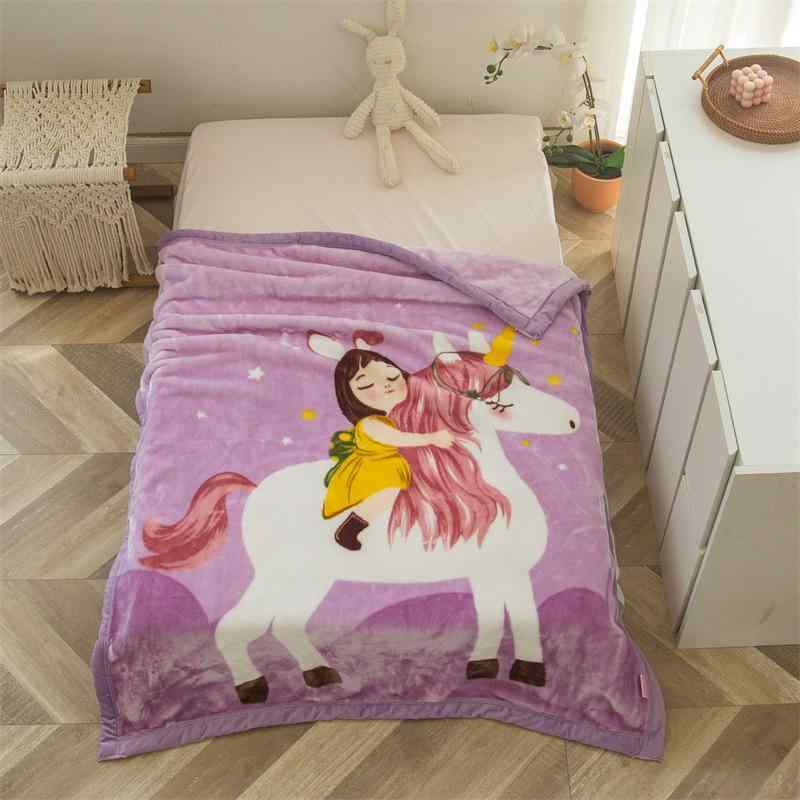 毛布 子供 ラシェル 二層 厚手 雲の毛布 ポリエステル繊維 スケートボード熊 ピンク系 オレンジ系 ブル..