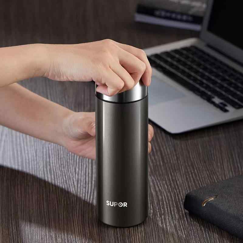 水筒 メンズ ビジネス 316Lステンレス鋼 真空断熱 高見え 携帯用 ギフトボックス 430ml 贈り物 茶こし付き アウトドア 普段使い 通勤用