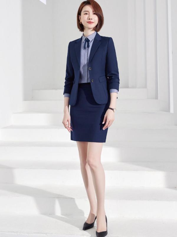 スーツ レディース ホテル マネージャー バンク 販売員 オフィス フォーマル 通勤 再生繊維 テーラード ジャケット パンツ スカート ブラウス シャツ グレ...