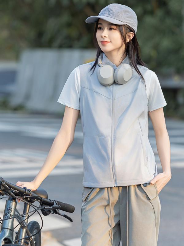 ベスト レディース メンズ 登山 釣り UVカット 速乾 軽量 アウトドア レジャー ワーク スポーツ カジュ..