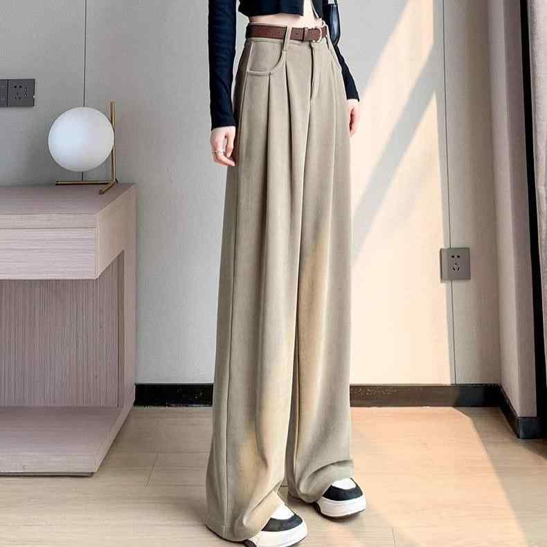 パンツ レディース 春秋冬 コーデュロイパンツ カジュアルパンツ ストレートパンツ ハイウエスト 美脚 ..