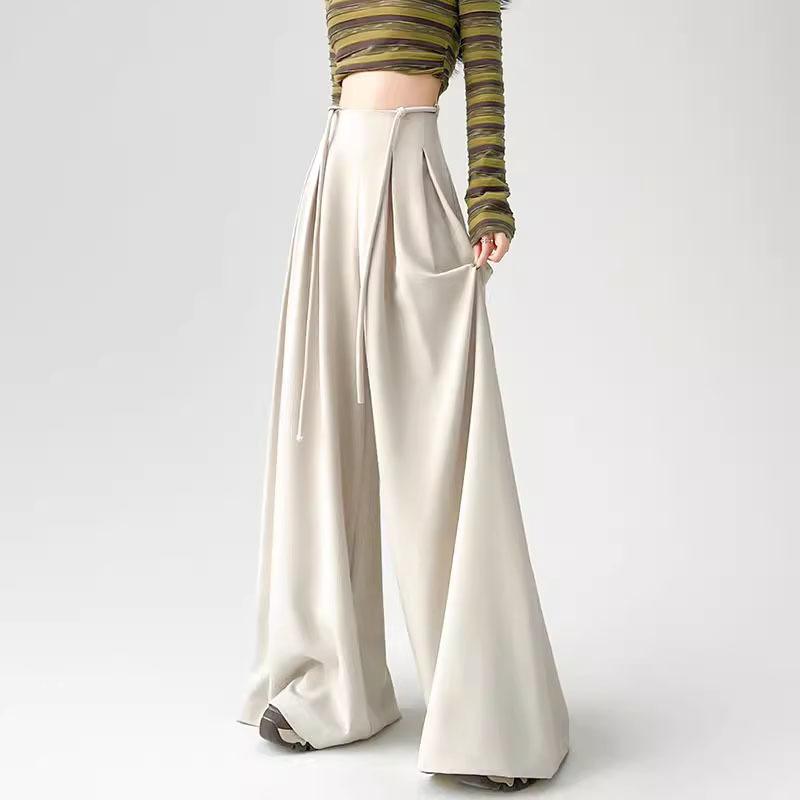 パンツ レディース ワイドパンツ 高見え カジュアルパンツ ゆったり ハイウエスト 美脚 スタイルアップ..