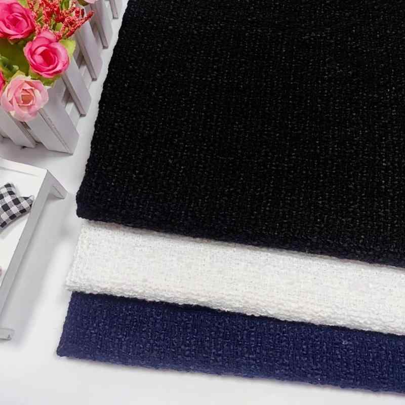 生地 秋冬 ジャケット ワンピース コート バッグ パンツ 服飾雑貨 粗紡 ツイード ポリエステル ブラック ネイビー ホワイト