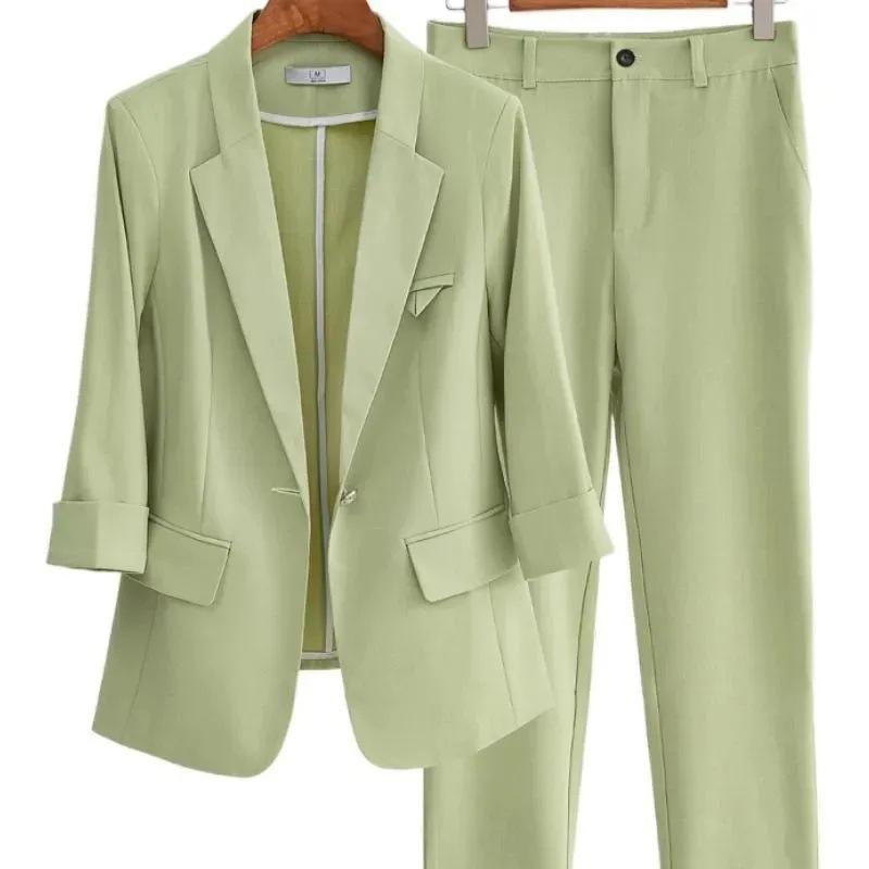 スーツ レディース 春夏 薄手 テーラードジャケット パンツ セットアップ 小柄 通勤 オフィス カジュア..
