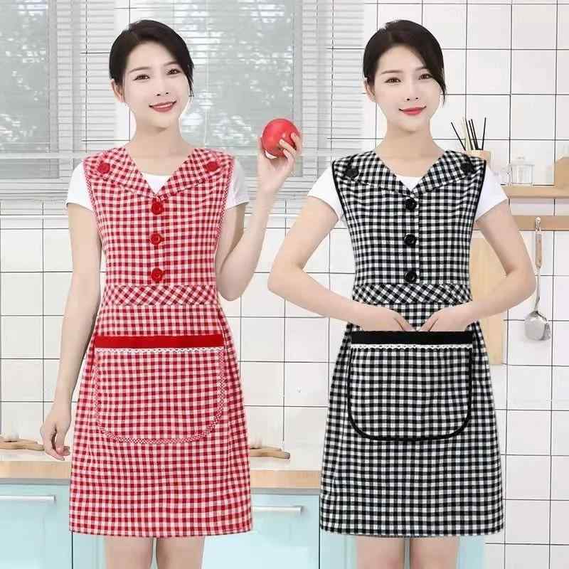 エプロン 男女兼用 家庭用 料理用 大判サイズ 防汚 耐摩耗性 ポリエステル製 レッド ワインレッド ブラ..