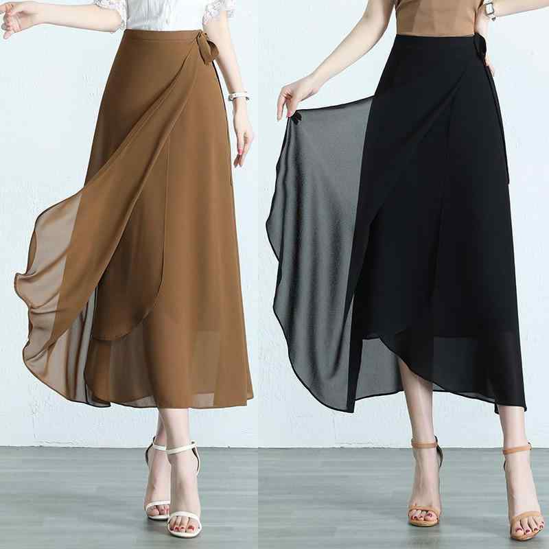 スカート レディース 不規則 ミディ丈 ポリエステル 高見え 通勤 無地 Aライン 春夏 秋 黒 ベージュ ワ..