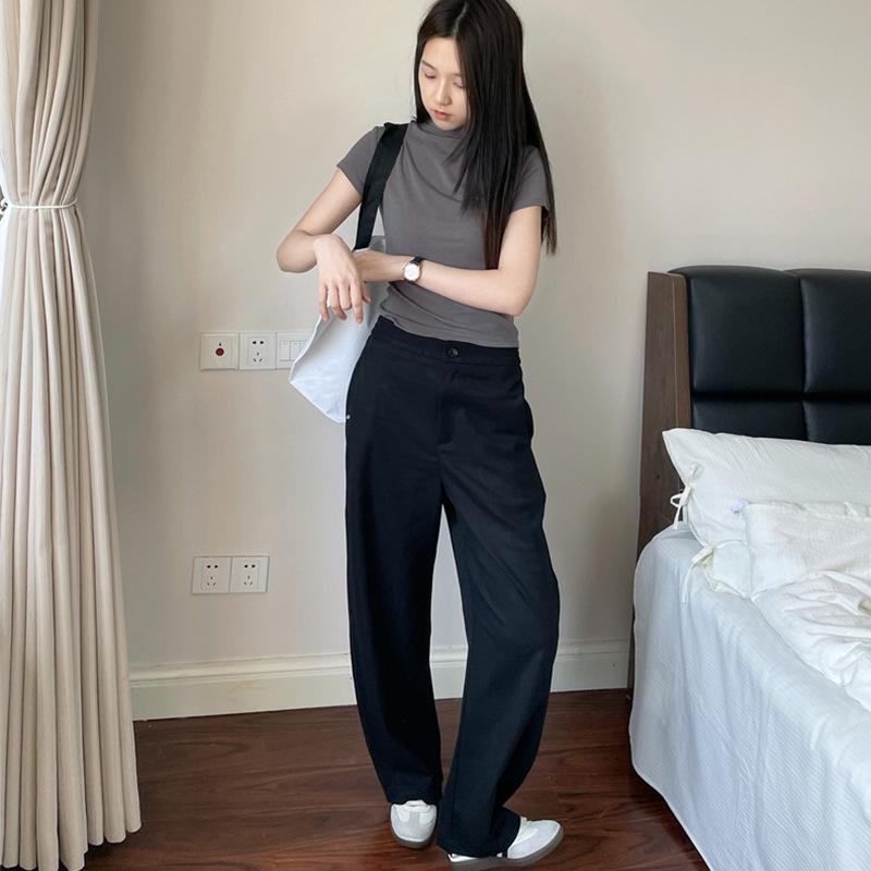 パンツ レディース 秋冬 高腰 バナナシルエット 美脚効果 ゆったり 落ち感 テーパードパンツ 通勤 オフ..