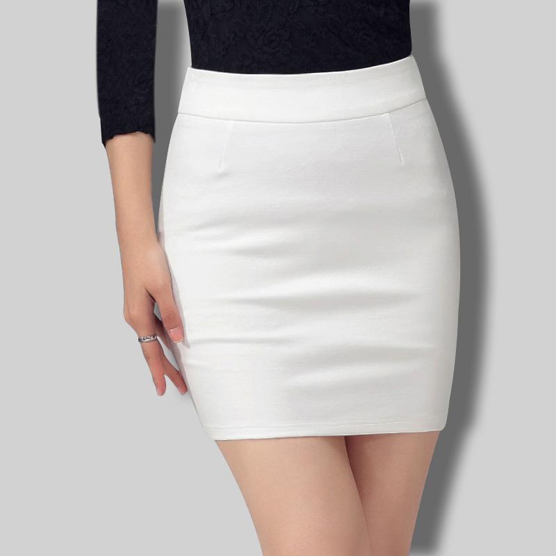 スカート レディース タイトスカート オフィス 膝上丈 ストレッチ 無地 ホワイト ブラック レッド ワイ..