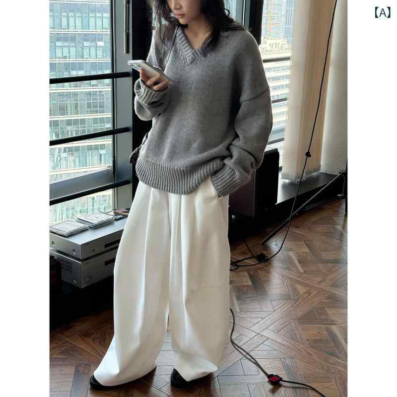 パンツ レディース ワイドパンツ スラックス ポリエステル 人棉混紡 ハイウエスト ...