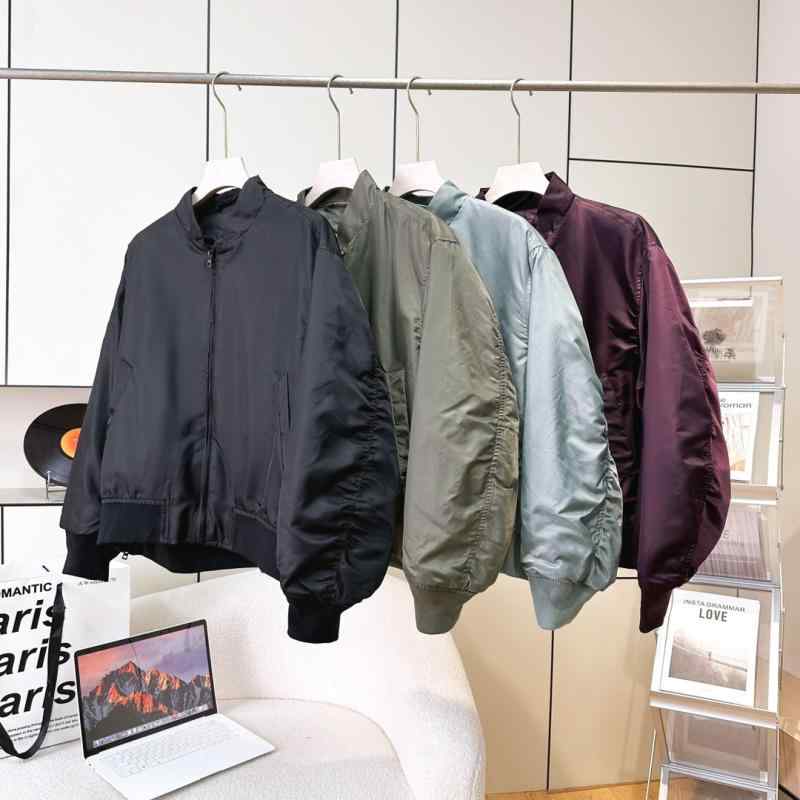 ジャケット レディース 春秋 立襟 ミリタリースタイル ブルゾン ジャンパー アウター カジュアル 韓国..