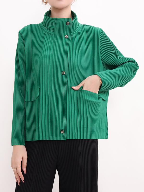 ジャケット レディース 楊柳 長袖 春秋 羽織り 通勤 カジュアル ゆったり ピンク系 グリーン ブラック ..