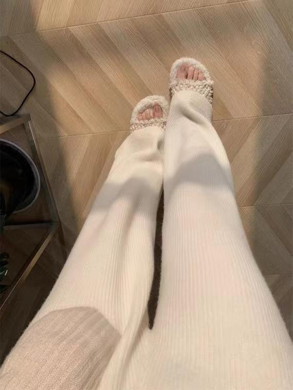 パンツ レディース 秋冬 ウール ワイドレッグパンツ 高見え 美脚 厚手 あったか カジュアル ゆったり ..