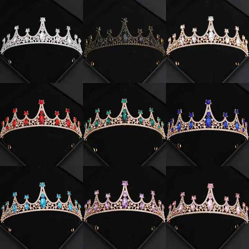 ヘアアクセサリー レディース ブライダル 髪飾り ティアラ クラウン 水晶 ラインストーン ファッション..