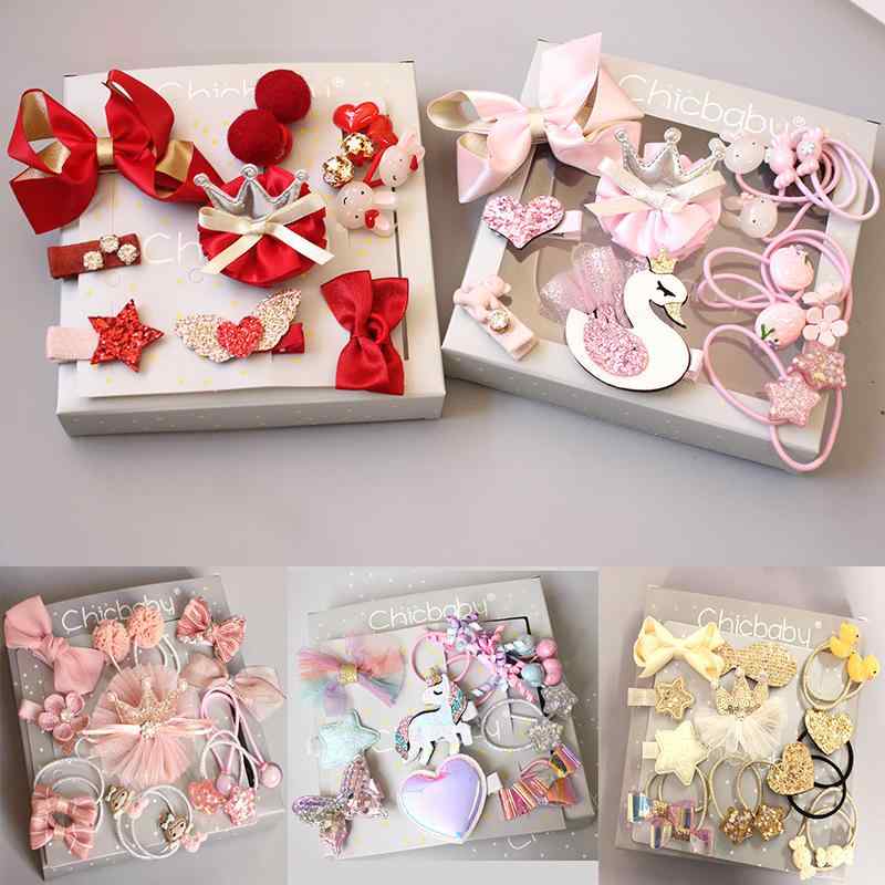 ヘアアクセサリー 子供用 新生児 ベビー ヘアゴム ヘアピン セット カチューシャ かわいい 髪飾り 動物..