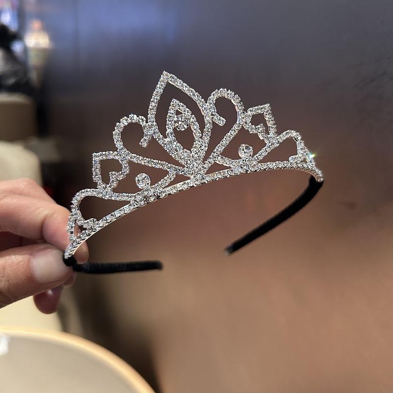 ヘアアクセサリー 子供用 ダンス 髪飾り 大人 ウェディング ドレス 付属品 爪チェーン ラインストーン ..