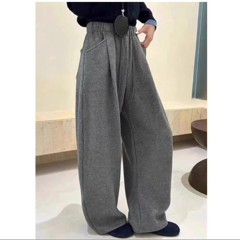 パンツ レディース 秋冬 裏起毛 あったか リラックス ゆったり ワイドパンツ ストレート ズボン 部屋着 普段使い 冷え対策 伸縮性 ウエ..