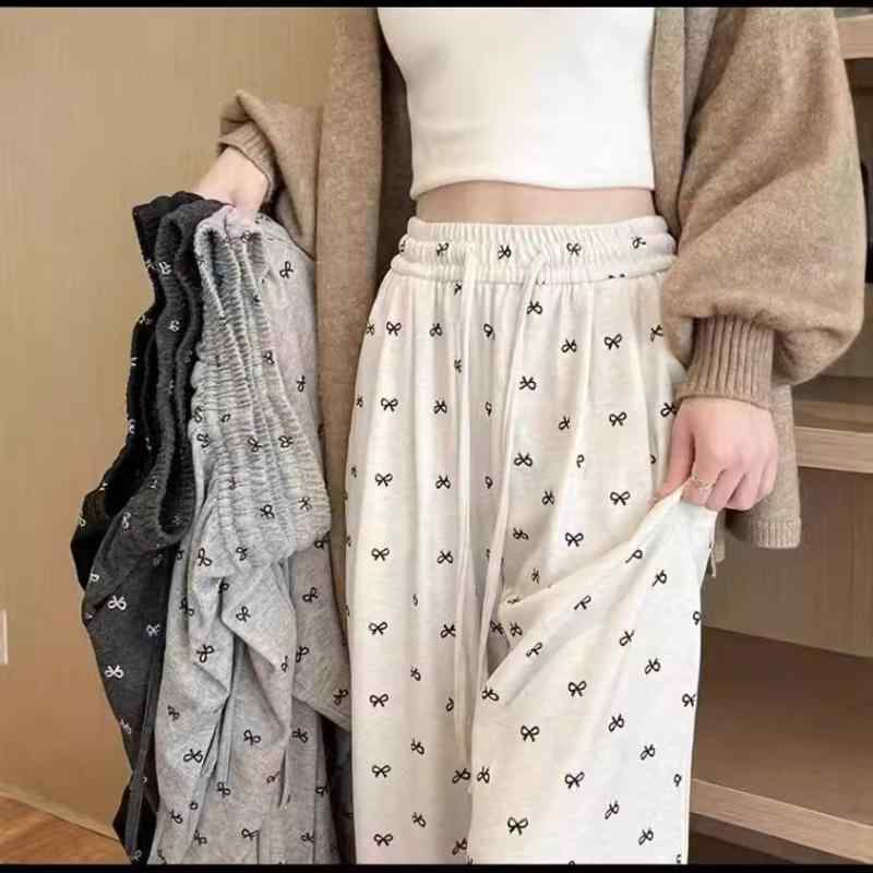 パンツ レディース 秋冬 加絨 厚手 ポリエステル ワイドレッグパンツ ストレートパンツ ハイウエスト ..