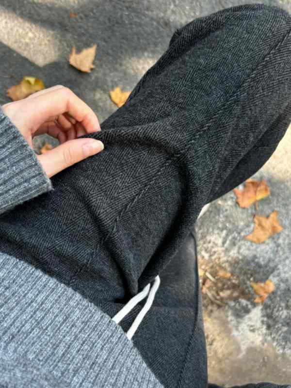 ズボン レディース ストレートパンツ ワイドレッグパンツ 秋冬 高見え ポリエステル 人字紋 厚手 あっ..