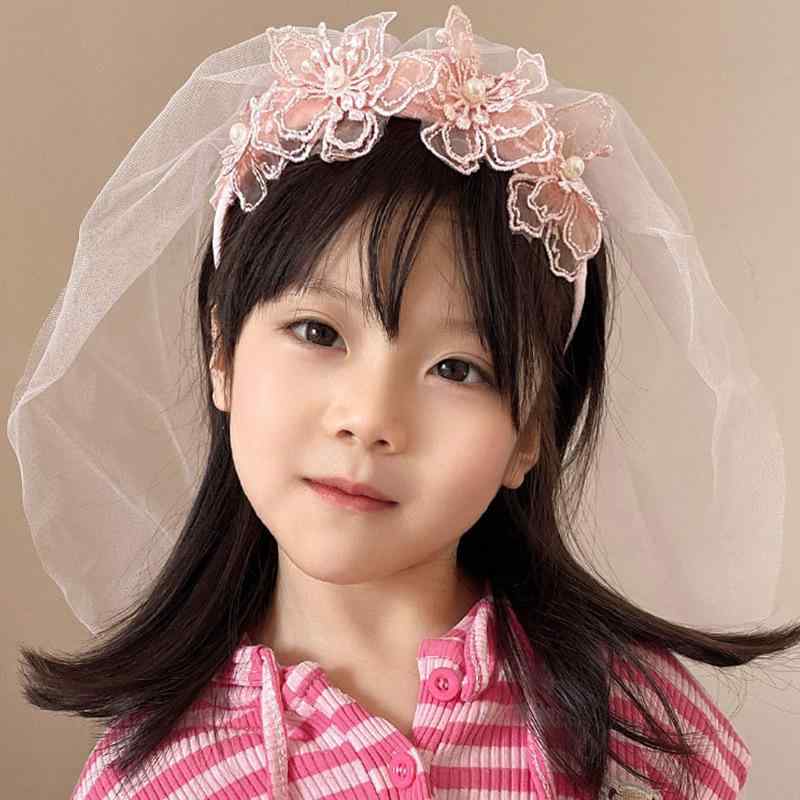 ヘアアクセサリー 子供用 プリンセス ティアラ カチューシャ チュール かわいい おしゃれ ヘッドドレス..