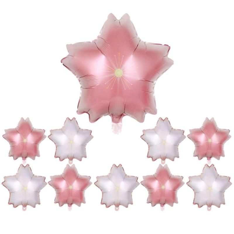 Motto Collection 10枚 さくら バルーン 桜 春 風船 装飾 誕生日 飾り付け アルミバルーン 入学 入園 卒業 卒業式 入学式 卒園式 新生活 記念撮影 (さくらA)