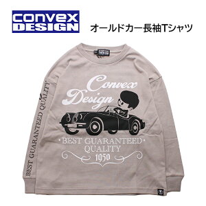 コンベックス オールドカー長袖Tシャツ_CONVEX_110cm-160cm Tシャツ | 子供服 キッズ ジュニア 男の子 女の子 男児 女児 男 女 トップス 長袖 長袖Tシャツ 110 120 130 140 150 160 _595213-1