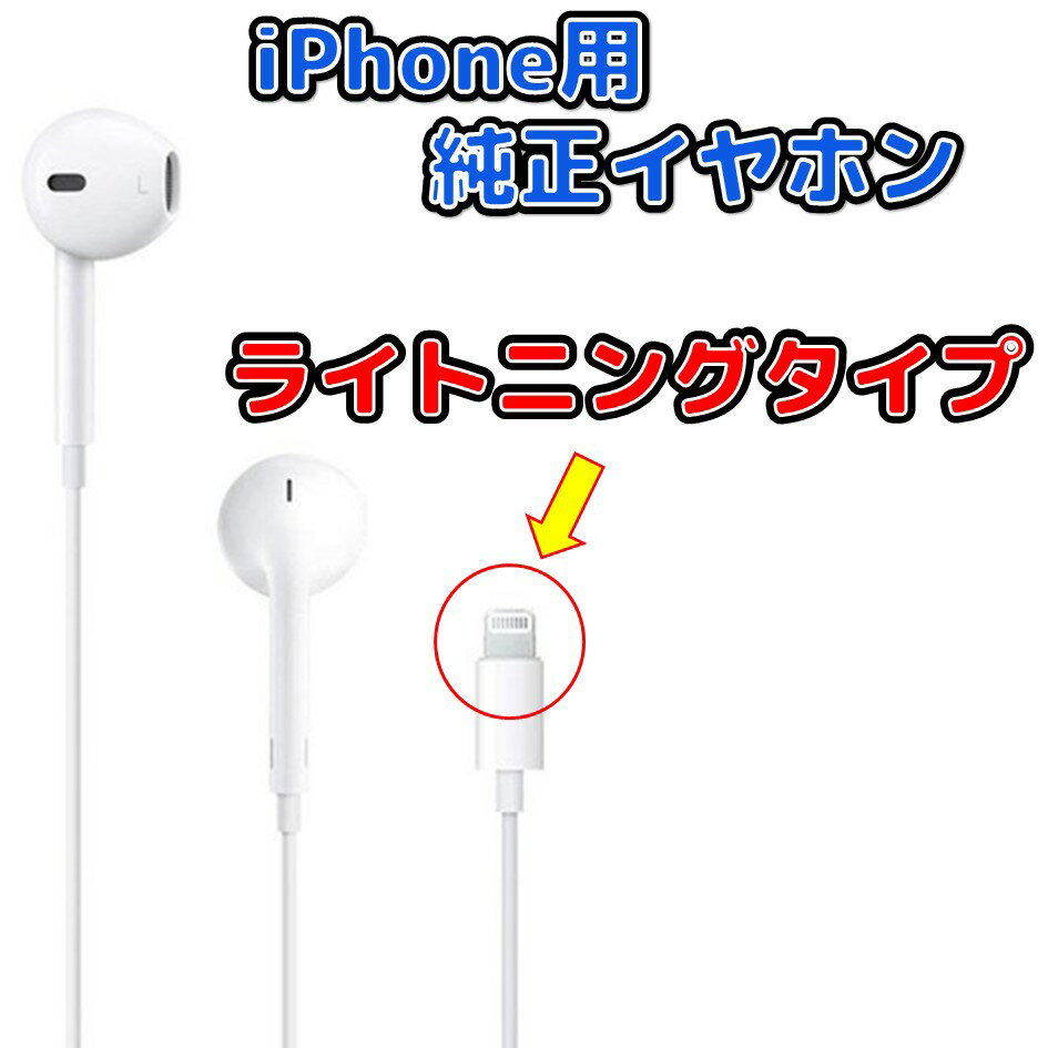 iPhone イヤホン 純正 Lightning ライトニン