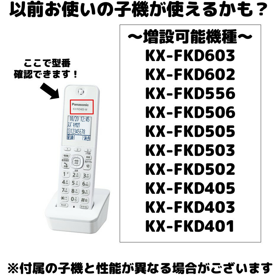 セール Panasonic パナソニック 増設 子機 KX-FKD502-N imiingenieria