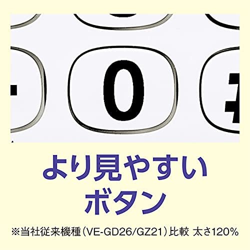 電話機親機のみパナソニック留守電機能あり迷惑電話ゲキタイナンバーディスプレイ対応VE-GD27振り込め詐欺撃退シールつき!
