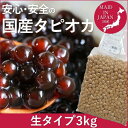 (国産)タピオカ 40分 3kg【150杯分】タピオカドリンク・パールミルクティーが作れます】タピオカ 文化祭 業務用 生タピオカ タピオカミルクティー 2