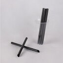 ストロー極太 黒 175mm*10mm個包 (50p本×1袋)