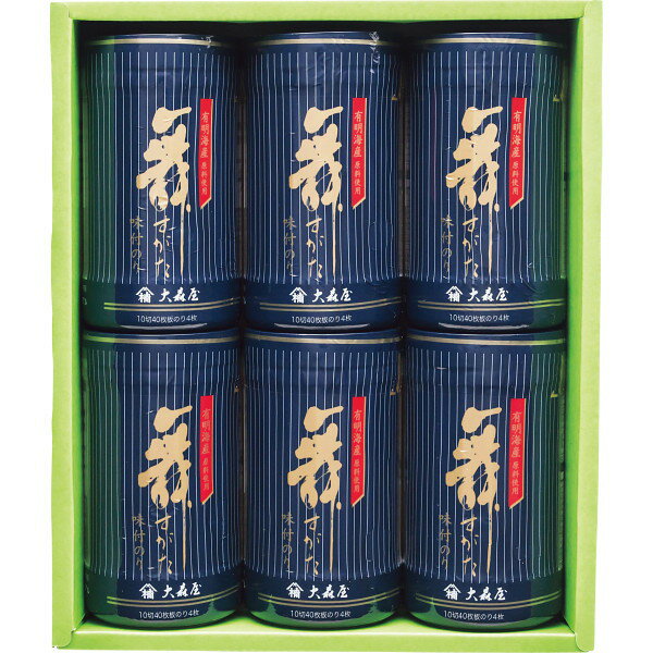 【ギフト包装・のし紙無料】　大森屋　舞すがた味付のり卓上詰合せ NA－30F 4901191390153 (B4)