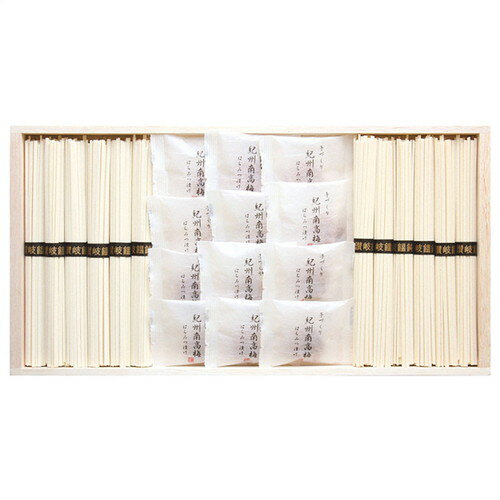 【ギフト包装・のし紙無料】三盛物産 紀州南高梅・讃岐うどん詰合せ RUU-300(B4)
