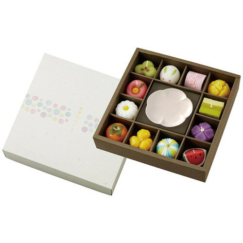 【ギフト包装・のし紙無料】カメヤマ 和菓子型キャンドル・皿セット T9626-00-00(B5)