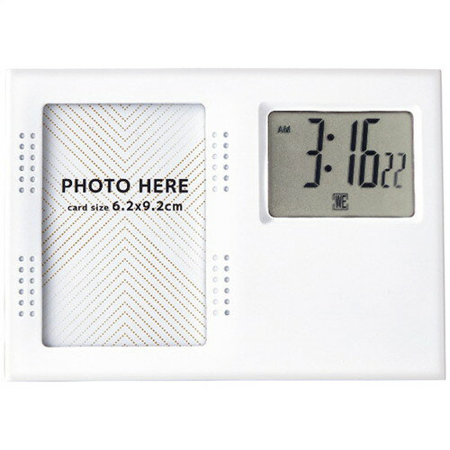 【ギフト包装・のし紙無料】サンウエイ デジタルクロック(フォトフレーム付) SW-227(B6)