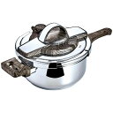 【送料無料・包装無料・のし無料】ケヴンハウン 木目調ハンドル片手圧力鍋 4l 121522050009(A3)