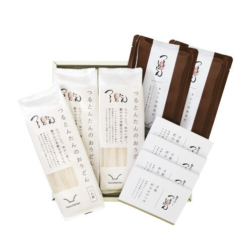 【お歳暮・送料無料】つるとんたん かけ・カレーのおうどん 6人前 KS-03 御歳暮