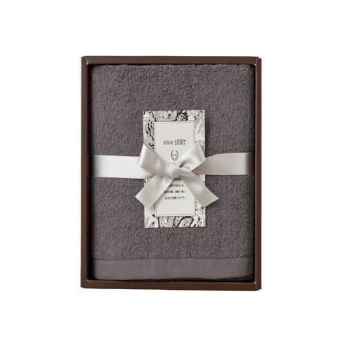 【ギフト包装・のし紙無料】OUCHI TSUKAI スリムバスタオル チャコールブラウン OT-2215-CBR(B5)