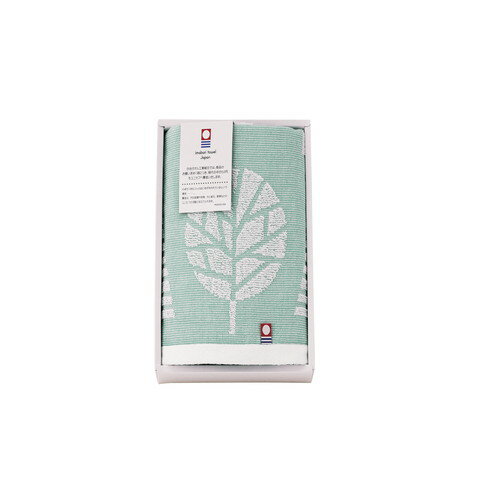 【ギフト包装・のし紙無料】北欧ツリー 今治産フェイスタオル グリーン HT-AOFGR(B5)