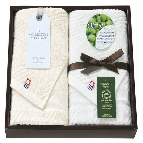 ●紙袋のご用意はできません。●ギフト商品のため納品書は同梱されません。●ご注文者様宛以外へ発送の場合、お届け先様の転居・住所不明・長期不在などが発生した際は商品をご依頼主様へ転送させていただきます。オリーブソープでの精錬加工を施したタオルシ...