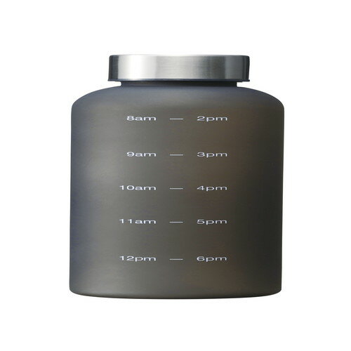 【ギフト包装・のし紙無料】クリアタイム リマインダーボトル560ml スモークブラック RH-1648(A4)