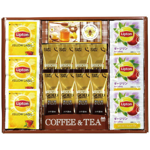 【ギフト包装・のし紙無料】エルスト ネスカフェ・リプトン・はちみつギフト 6662-20(A4)