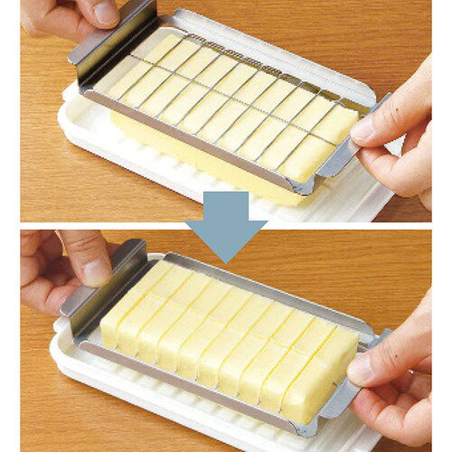 激安ショップE・T・Mの【ギフト包装・のし紙無料】スケーター カッター式バターケース(バターナイフ付) BTG2DXNN/597299(A5)｜アングル2